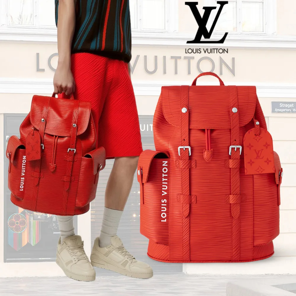 【LOUIS VUITTON】クリストファーMM リュック ロゴ バックパック M23764-BRAND OFF