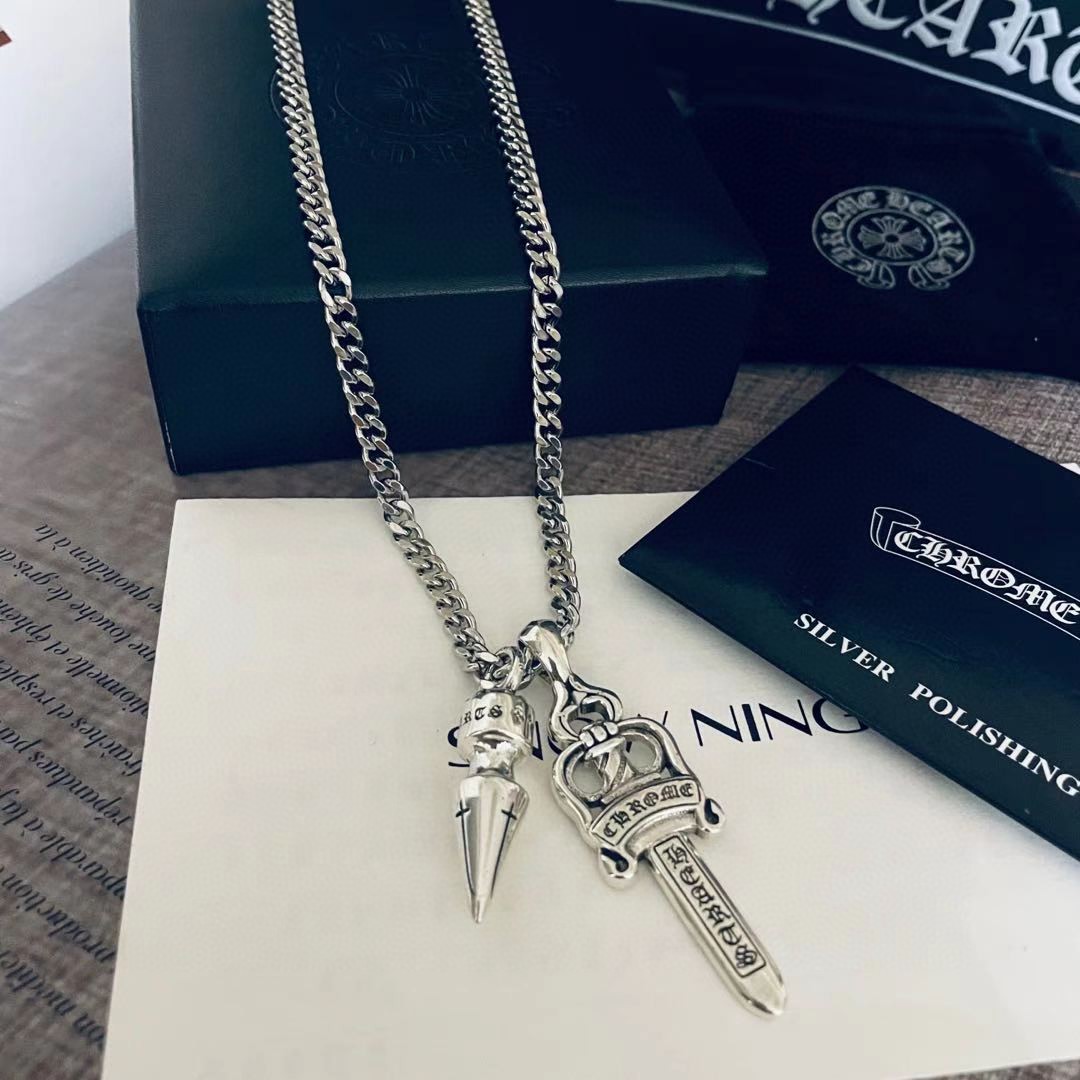 【CHROME HEARTS】ネックレス、新しいネックレス万能シンプルファッションオーナメント-BRAND OFF