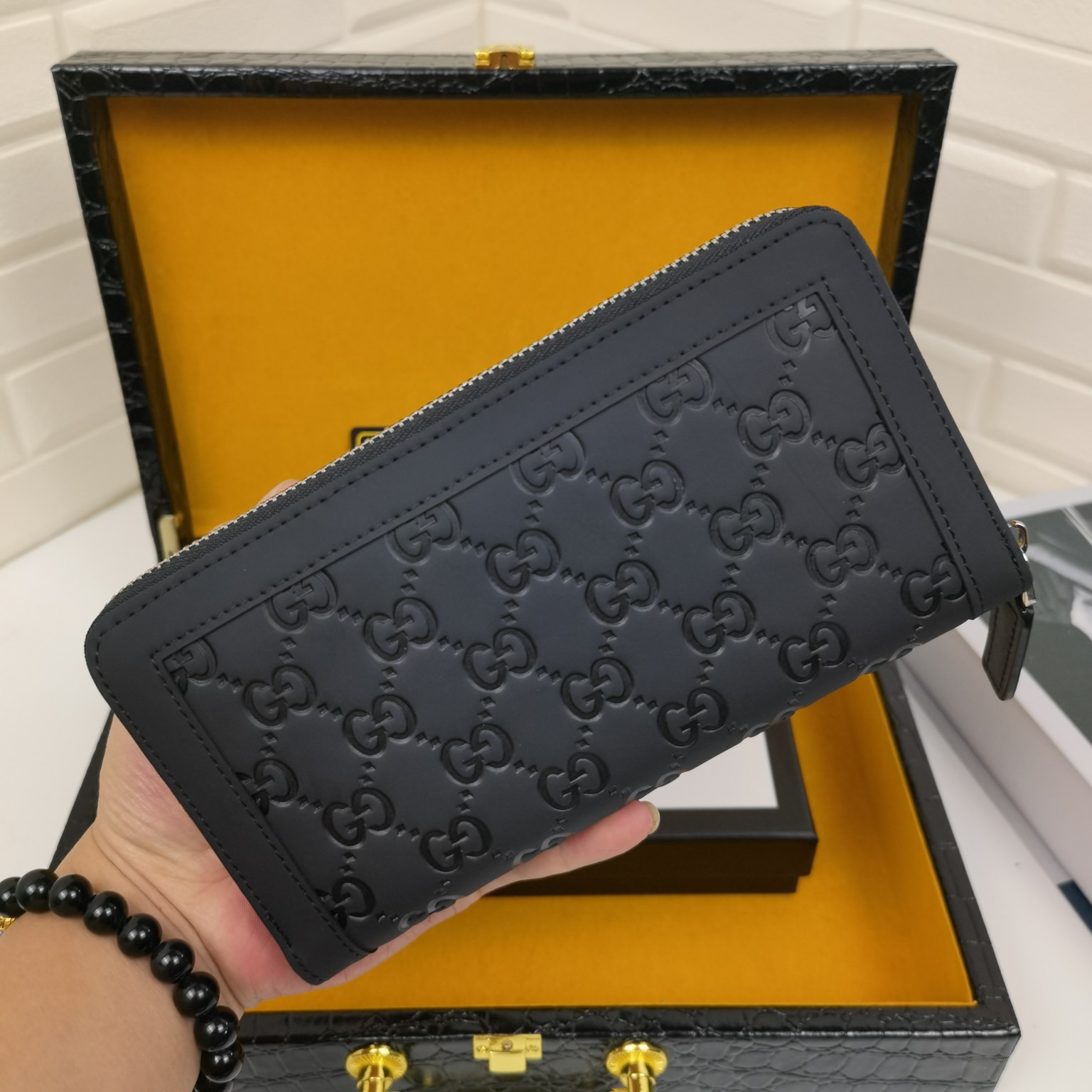 GUCCI グッチ/ インターロッキングG 二つ折り 長財布-BRAND OFF