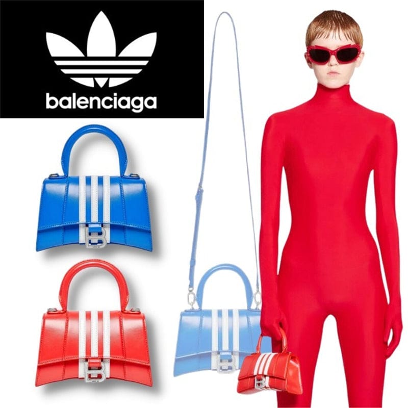BALENCIAGA×ADIDAS カーフスキン ボックス バッグ 3色-BRAND OFF