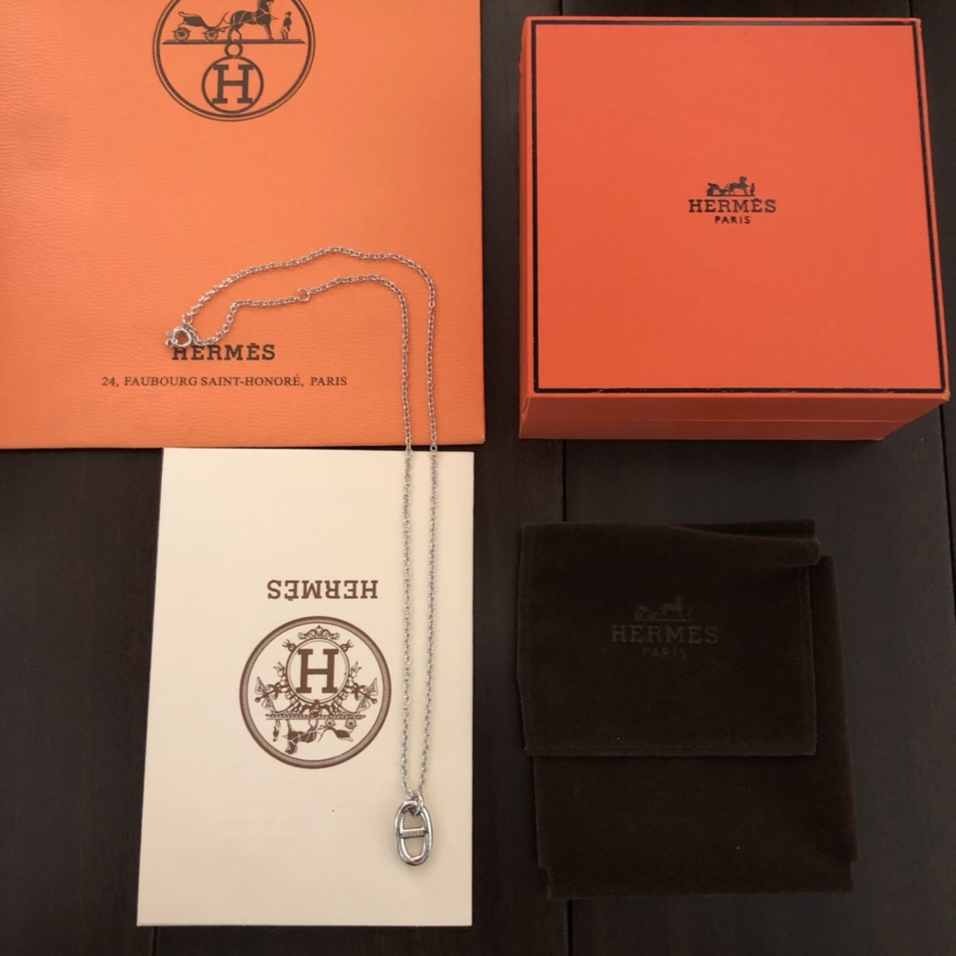 【2026】【HERMES 】ネックレス、新しいネックレス万能シンプルファッションオーナメント-BRAND OFF