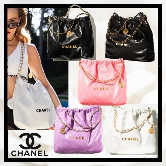 VERY雑誌掲載！通勤からお出かけまで?【CHANEL】シャネル 22 ハンドバッグ-BRAND OFF