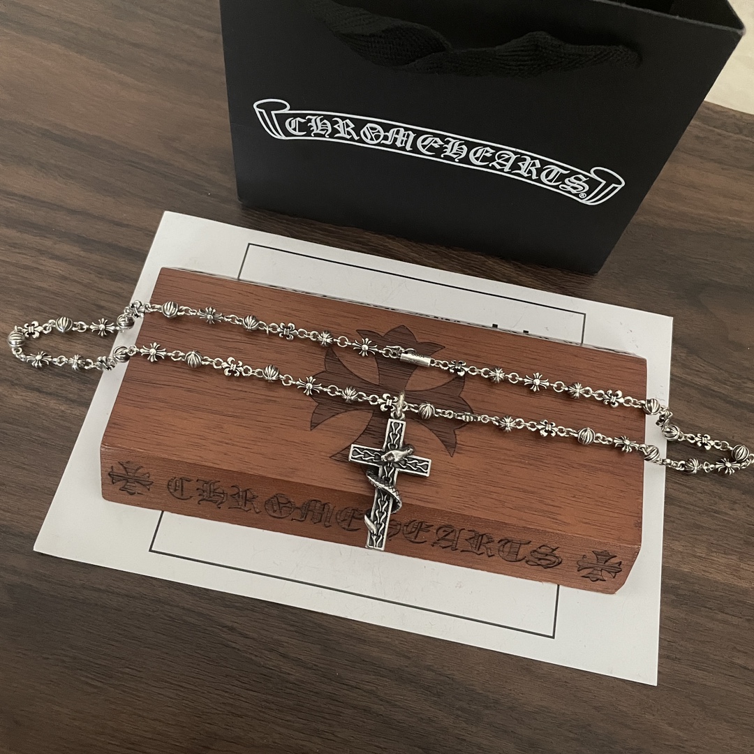 【Chrome Hearts】ネックレス、新しいネックレス万能シンプルファッションオーナメント-BRAND OFF