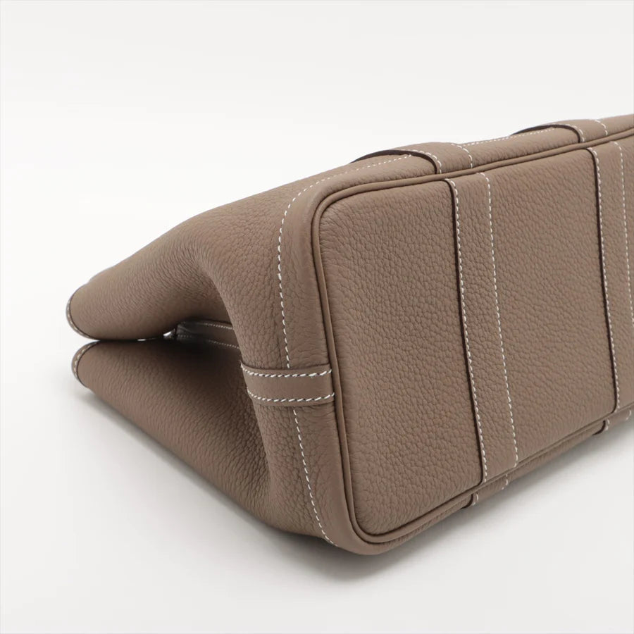 HERMES エルメス ガーデンパーティTPM カントリー エトゥープ シルバー金具-BRAND OFF