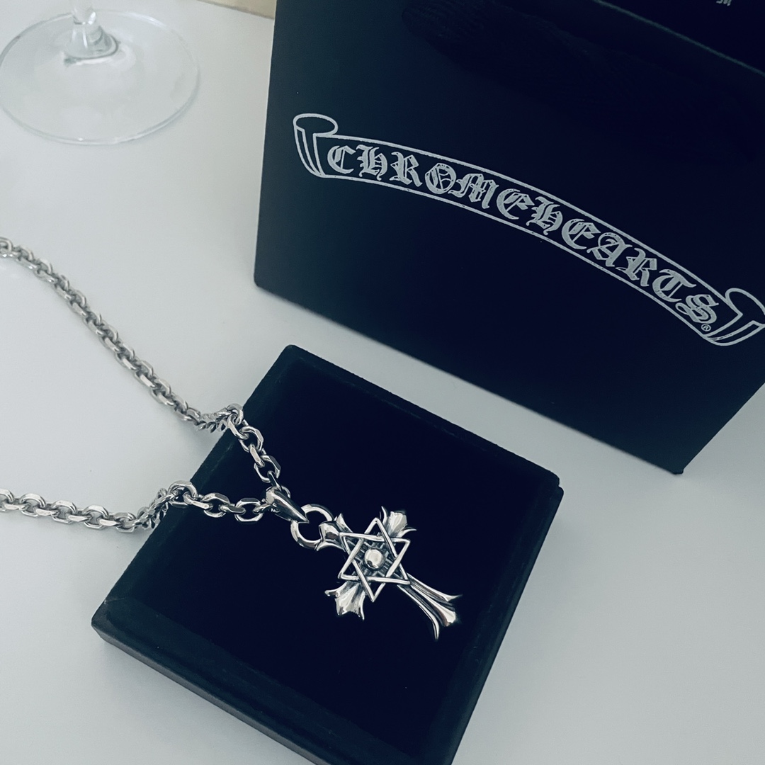 【CHROME HEARTS】クロムハーツ、新しいネックレス万能シンプルファッションオーナメント-BRAND OFF