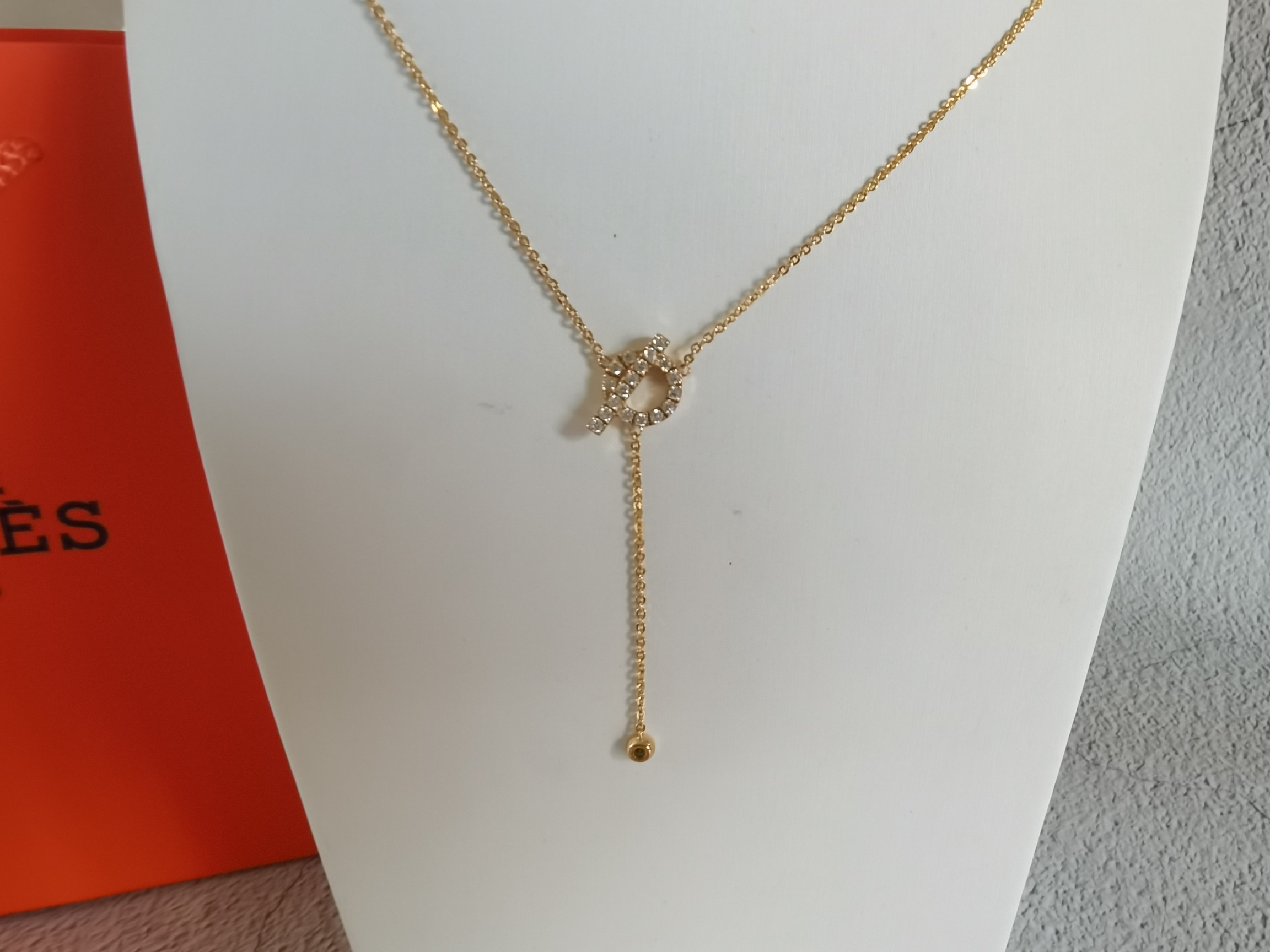 【HERMES 】ネックレス、新しいネックレス万能シンプルファッションオーナメント-BRAND OFF