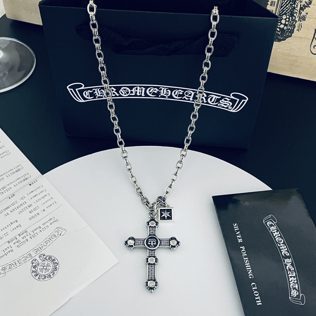 【CHROME HEARTS】クロムハーツ、新しいネックレス万能シンプルファッションオーナメント-BRAND OFF