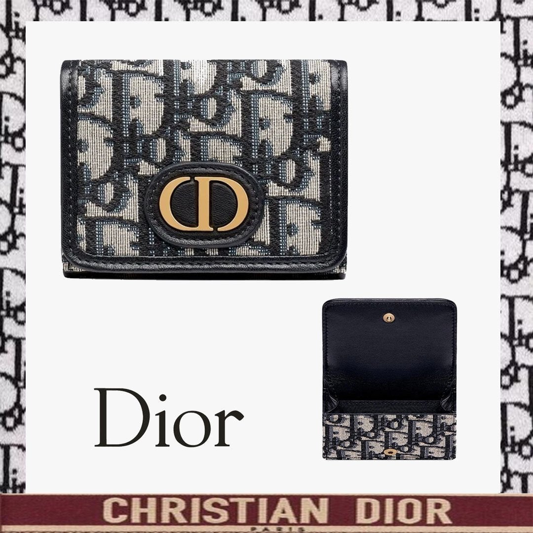 【人気】直営店Dior30 MONTAIGNE コンパクト ウォレットミニ財布-BRAND OFF