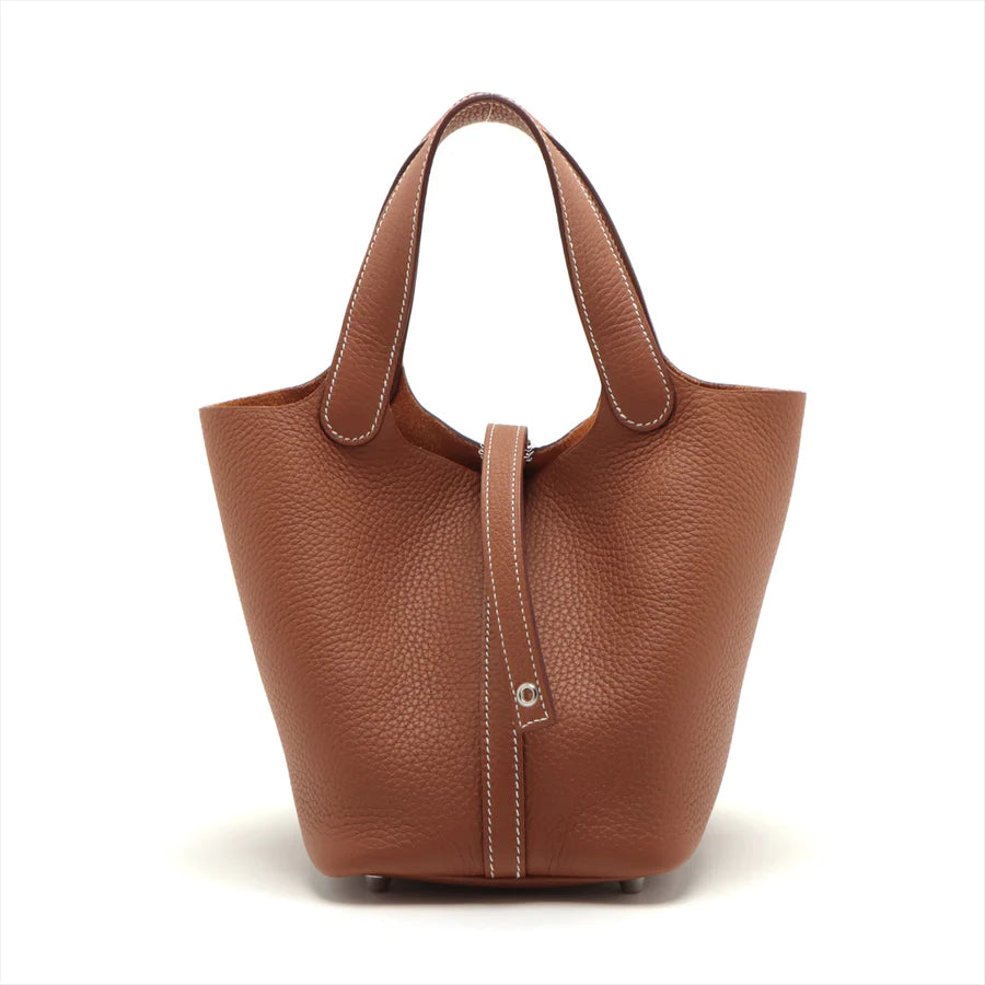 HERMES エルメス ピコタンロックPM トリヨンクレマンス ゴールド シルバー金具-BRAND OFF