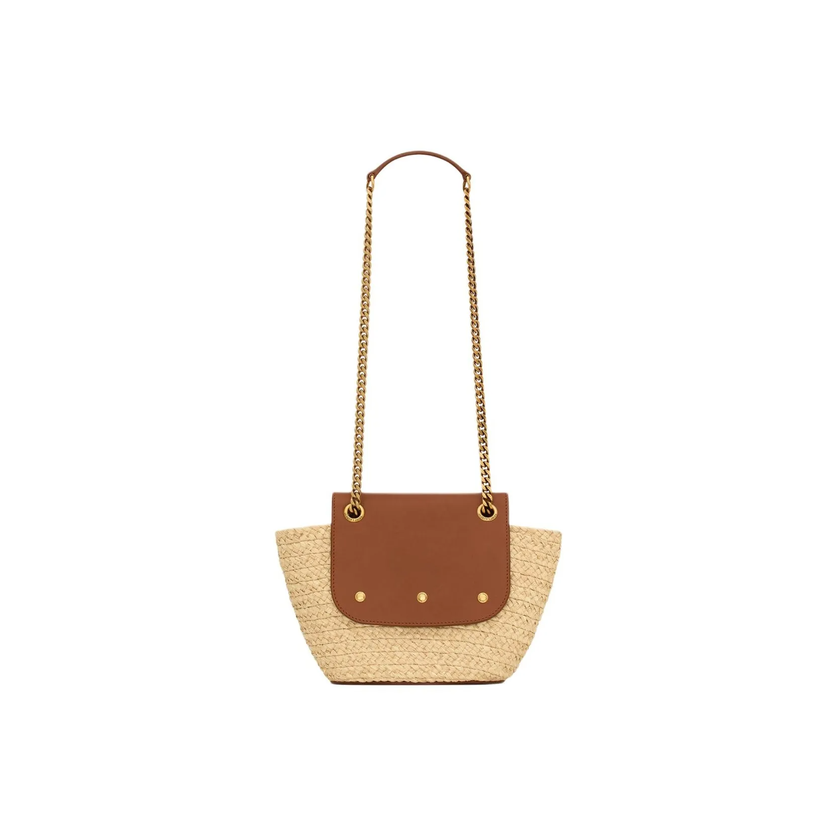 【SAINT LAURENT旗艦店】サンローラン わら編みバッグ 23*6*12CM-BRAND OFF