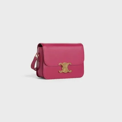 CELINE★トリオンフ クロスボディバッグ ティーン シャイニー-BRAND OFF