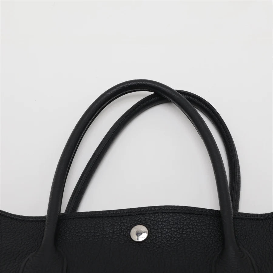 HERMES エルメス ガーデンパーティPM ネゴンダ ブラック シルバー金具-BRAND OFF