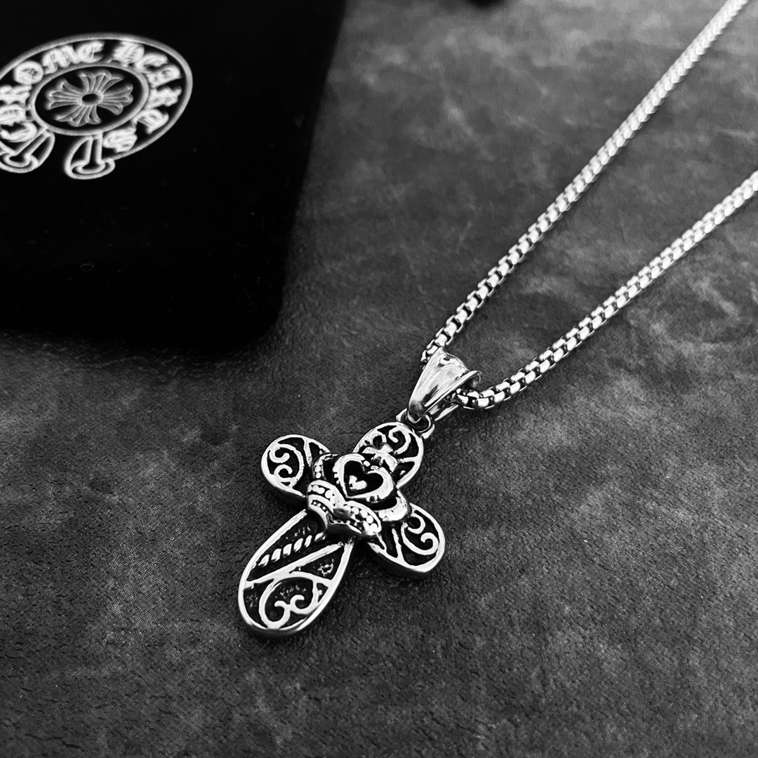 【CHROME HEARTS 】ネックレス、新しいネックレス万能シンプルファッションオーナメント-BRAND OFF