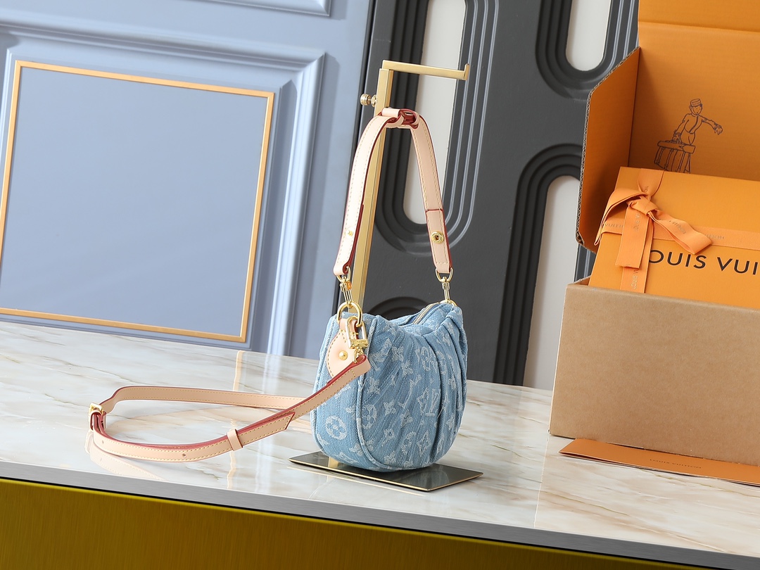 LOUIS VUITTON ルイヴィトン M13571 Pochette Valley デニムバッグ-BRAND OFF