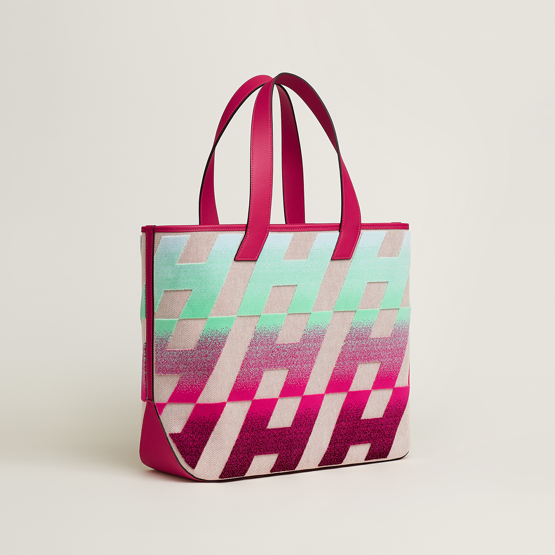 HERMES「カバスイタリックH柄40」トートバッグ2-BRAND OFF