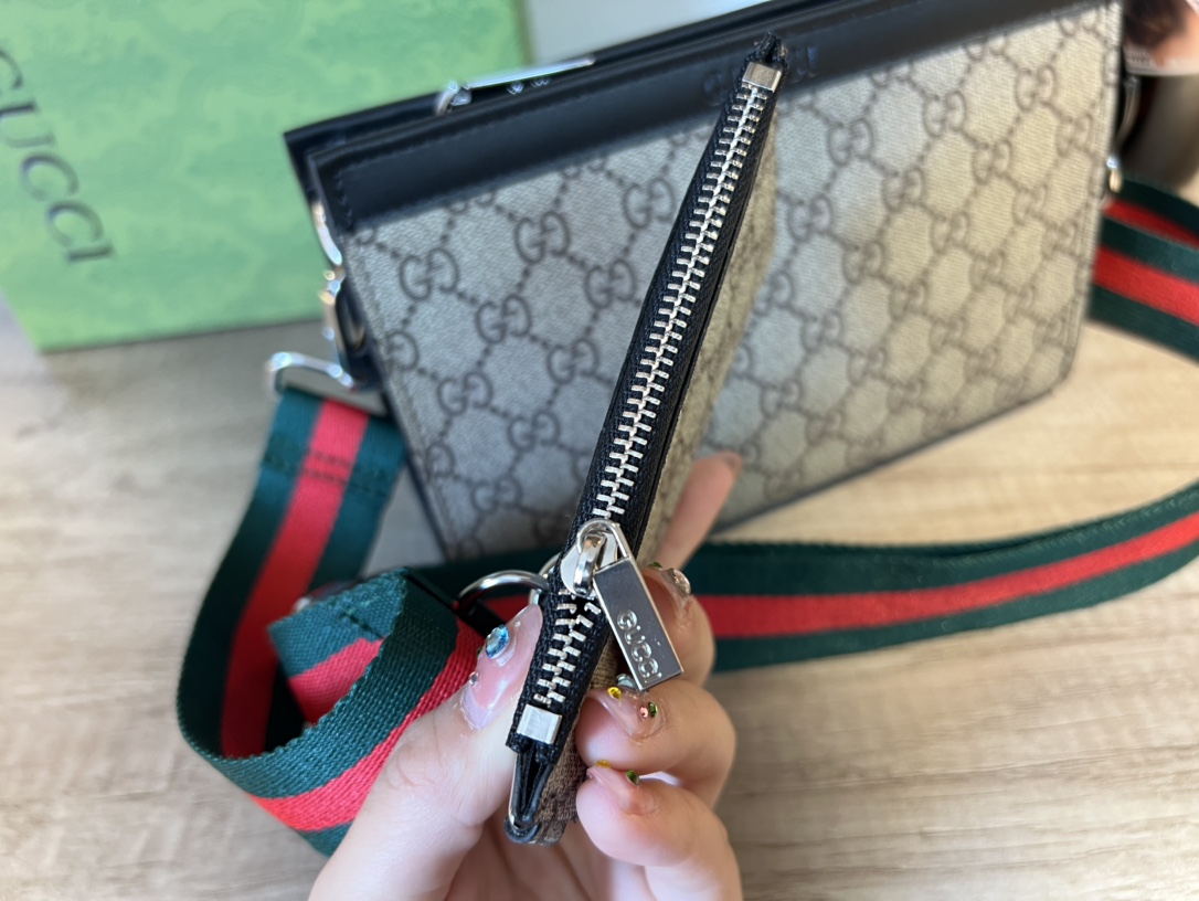 【 GUCCI 旗艦店】GGショルダーバッグ 22X14X7CM-BRAND OFF