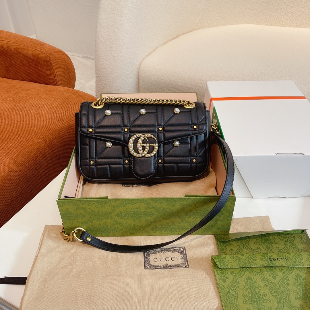 GUCCI（グッチ）Marmont ショルダーバッグ-BRAND OFF