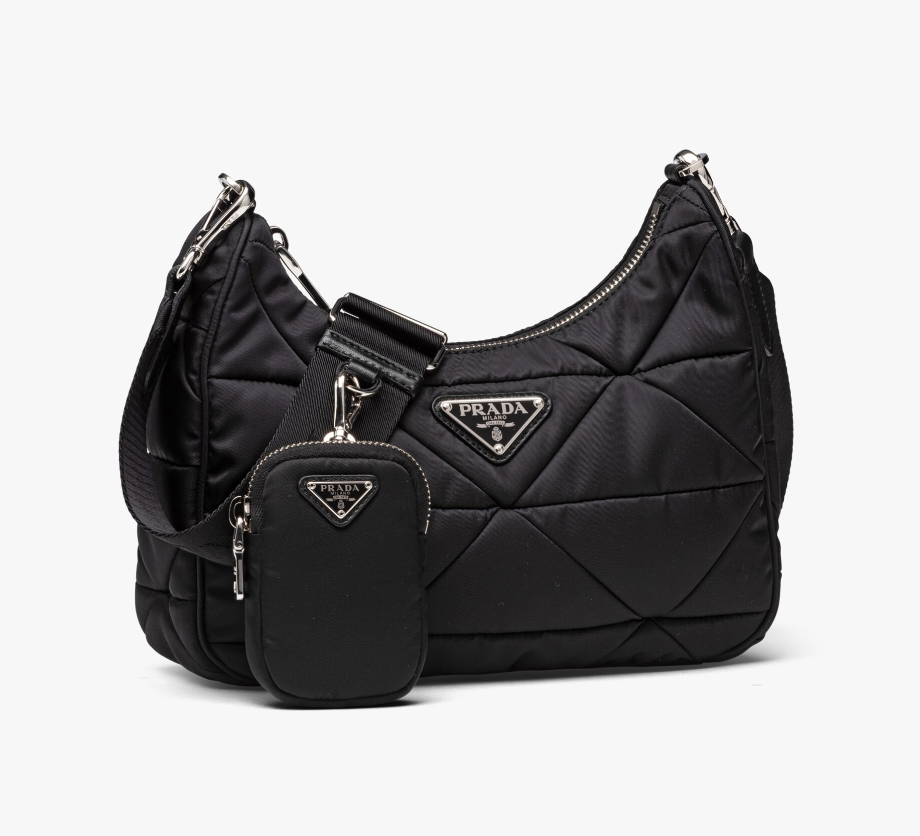 ☆PRADA プラダ パデッドナイロン ショルダーバッグ-BRAND OFF