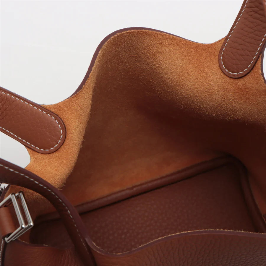 HERMES エルメス ピコタンロックPM トリヨンクレマンス ゴールド シルバー金具-BRAND OFF