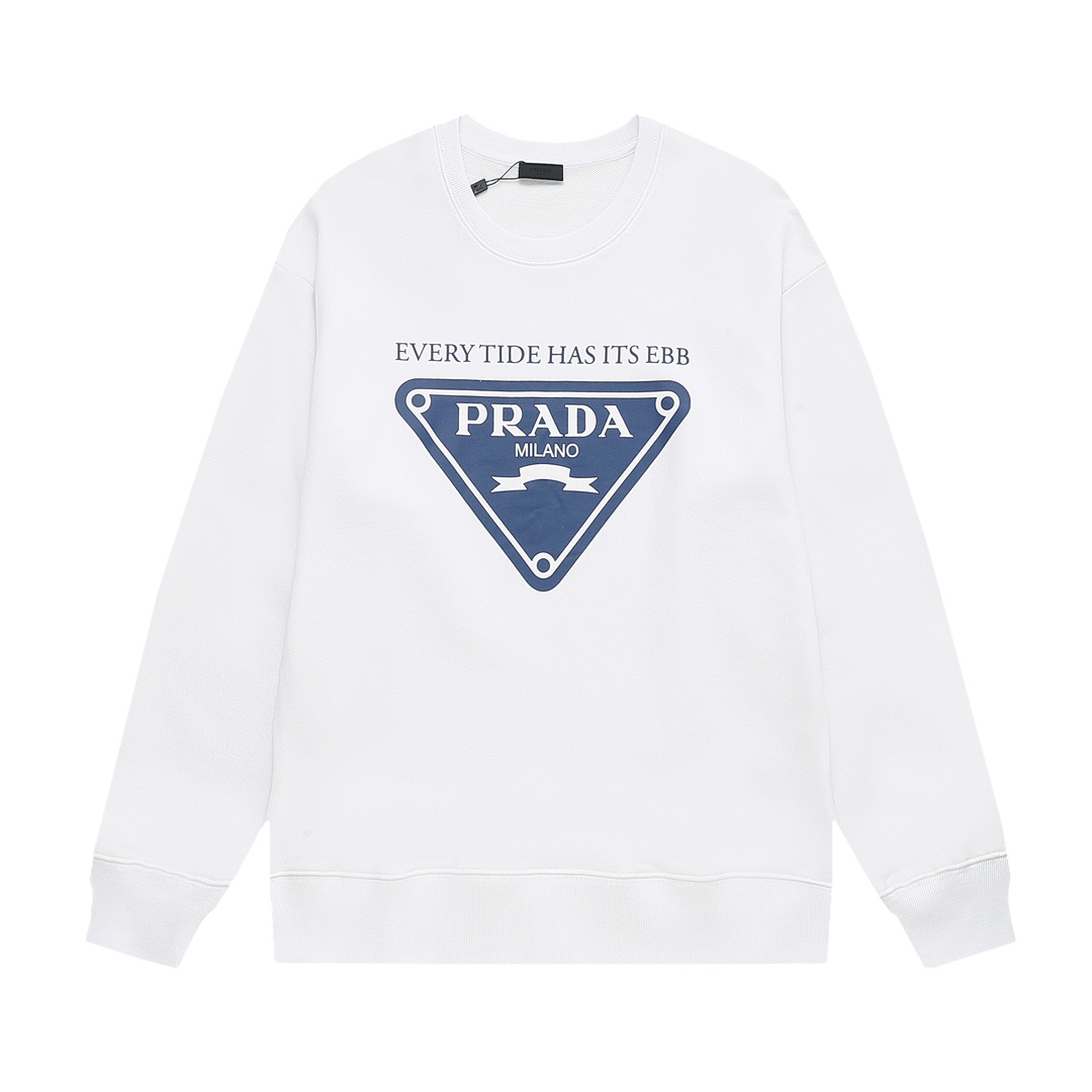 【Prada旗艦店】( プラダ ) トレーナー 長袖 男女兼用、ご好評に付き再入荷！-BRAND OFF