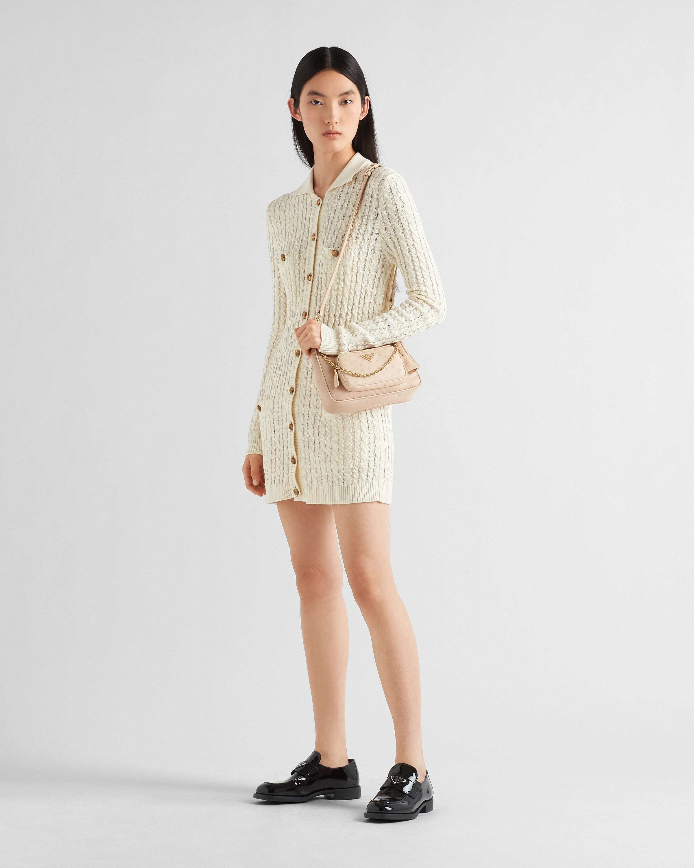Re-Nylon xオーストリッチ ミニバッグ-BRAND OFF