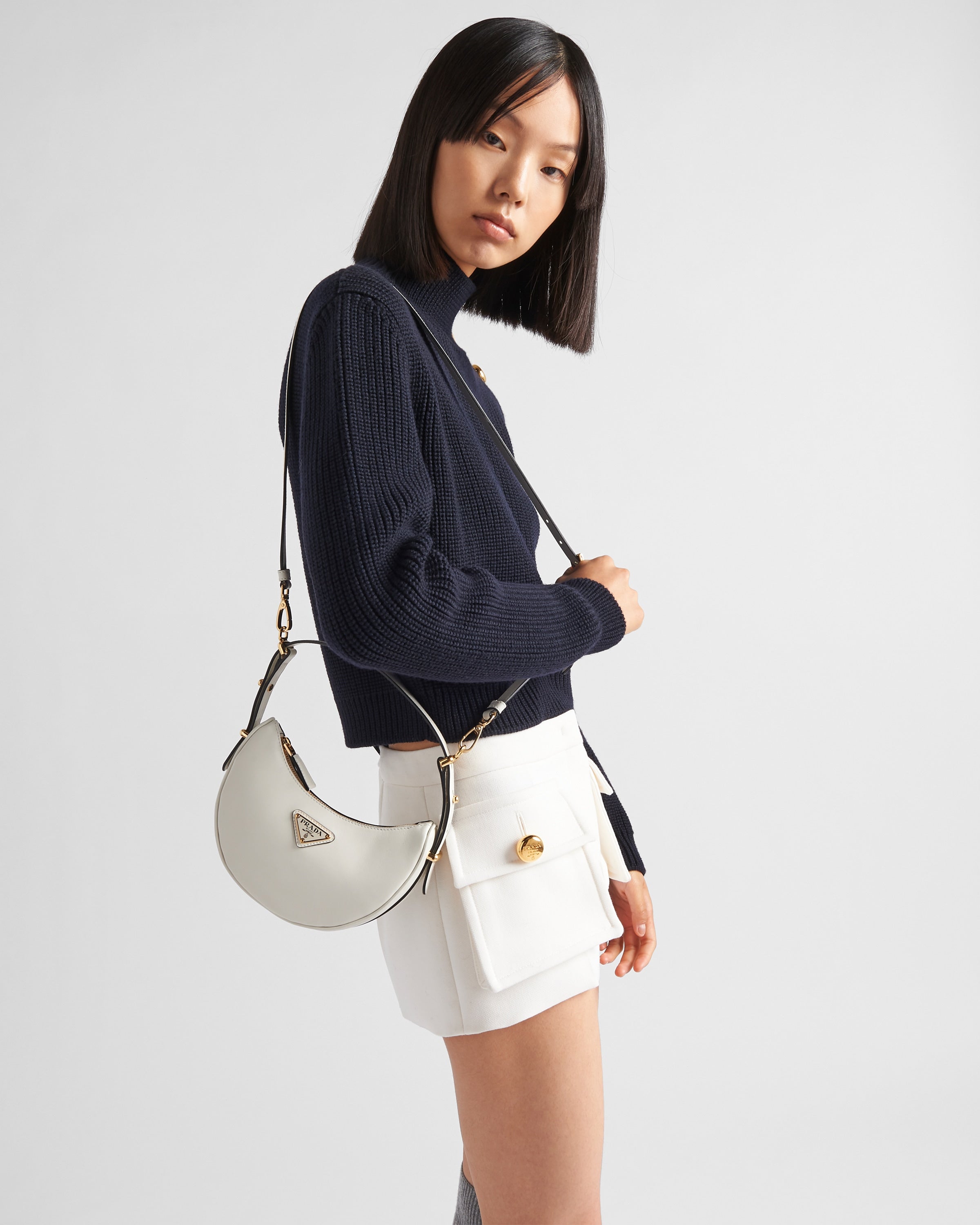 レザー ミニ ショルダーバッグ-BRAND OFF