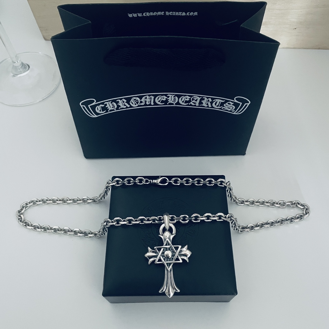 【CHROME HEARTS】クロムハーツ、新しいネックレス万能シンプルファッションオーナメント-BRAND OFF