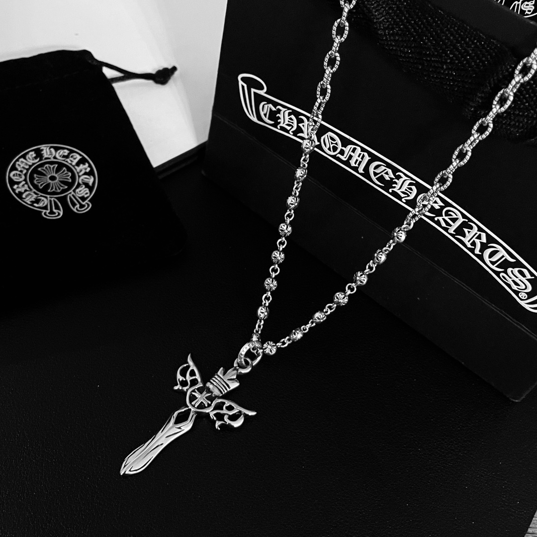 【CHROME HEARTS 】ネックレス、新しいネックレス万能シンプルファッションオーナメント-BRAND OFF
