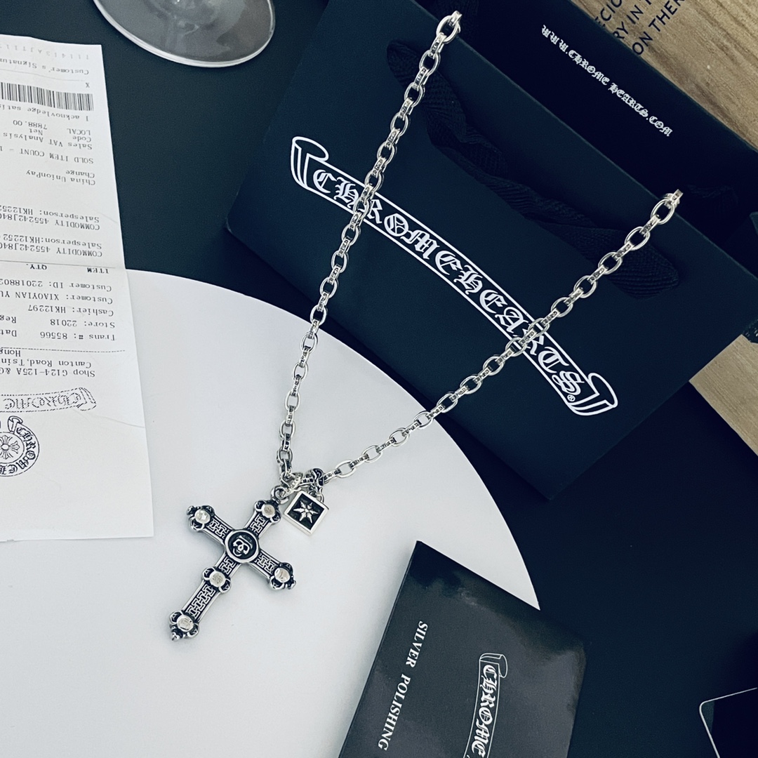 【CHROME HEARTS】クロムハーツ、新しいネックレス万能シンプルファッションオーナメント-BRAND OFF
