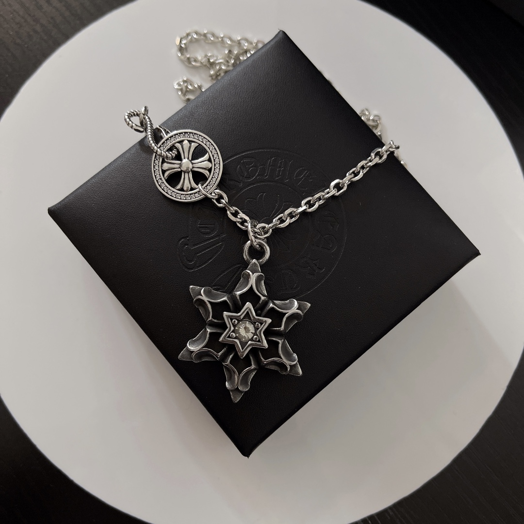 【CHROME HEARTS】ネックレス、新しいネックレス万能シンプルファッションオーナメント-BRAND OFF