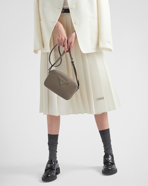 ★PRADA直営店★スモール レザー ショルダーバッグ-BRAND OFF