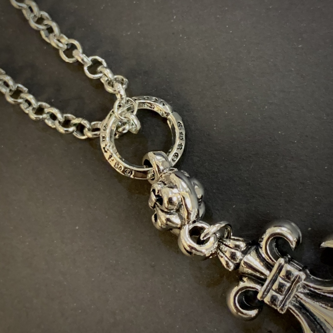 【クロムハーツ　ネックレス　ペンダント】CHROME HEARTS　1ボールBSフレアチャーム ペンダント【チェーン付】　ネックレス-BRAND OFF
