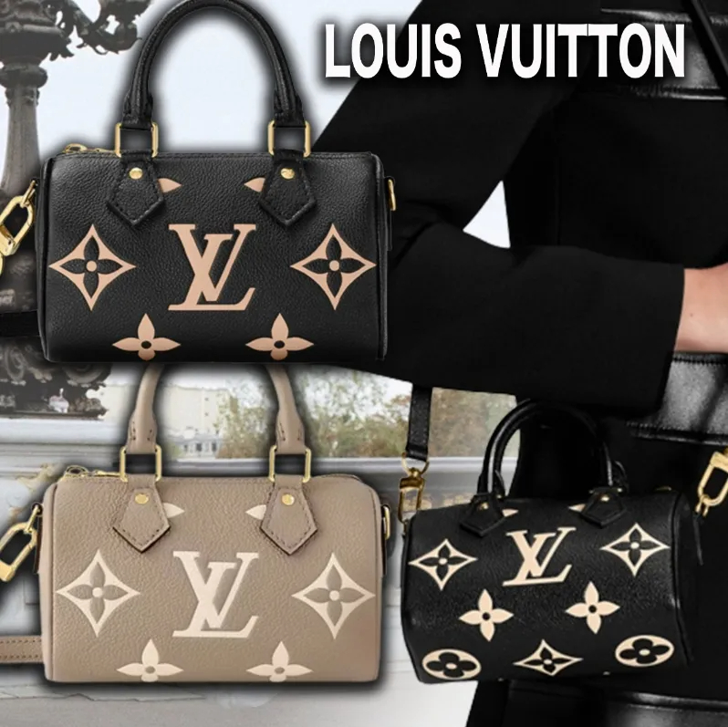 希少 LOUIS VUITTON ナノスピーディー ミニバッグ 黒 SAC NANO SPEEDY M81456 M82890-BRAND OFF