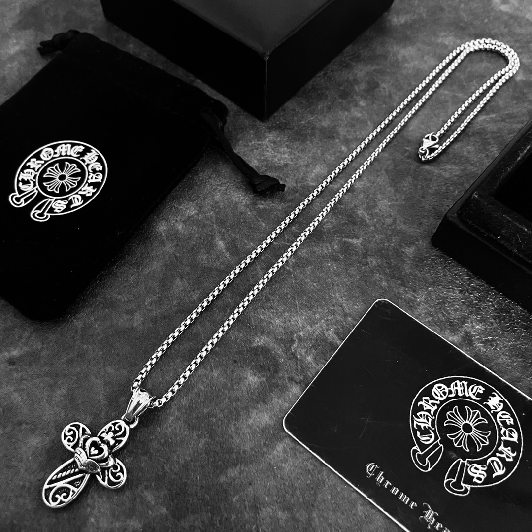 【CHROME HEARTS 】ネックレス、新しいネックレス万能シンプルファッションオーナメント-BRAND OFF