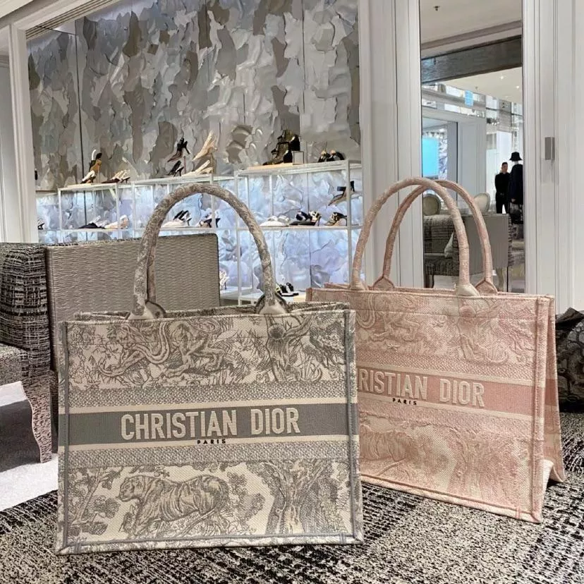 DIOR トワル ドゥ ジュイ スモールトートバッグ 36.5*28*16CM-BRAND OFF