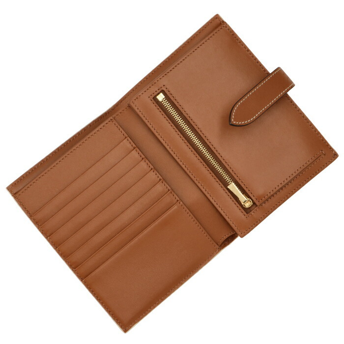 【CELINE】 ミディアム ストラップウォレット ホワイト / タン【財布】-BRAND OFF