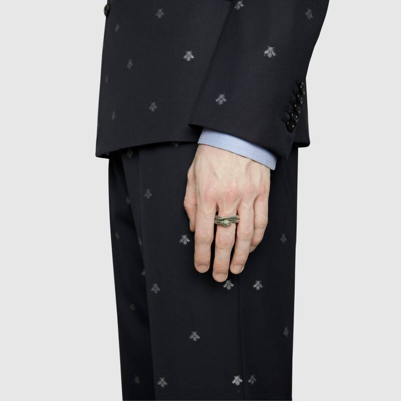 GUCCI（グッチ）Garden シルバーリング-BRAND OFF