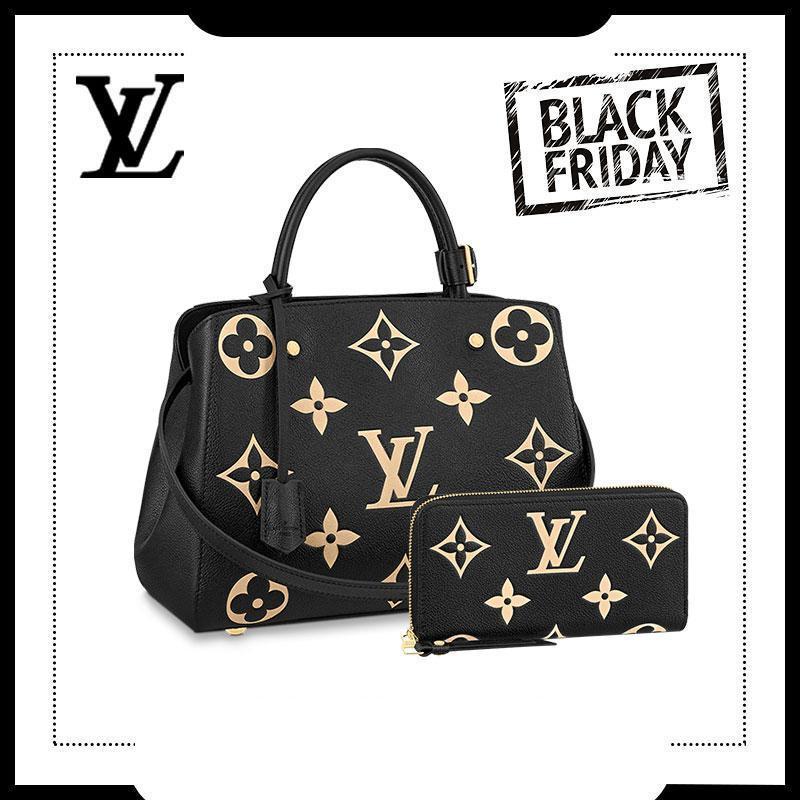 LOUIS VUITTON モンテーニュMM 長財布 2点セット お得Ref: M45499 + M80481-BRAND OFF