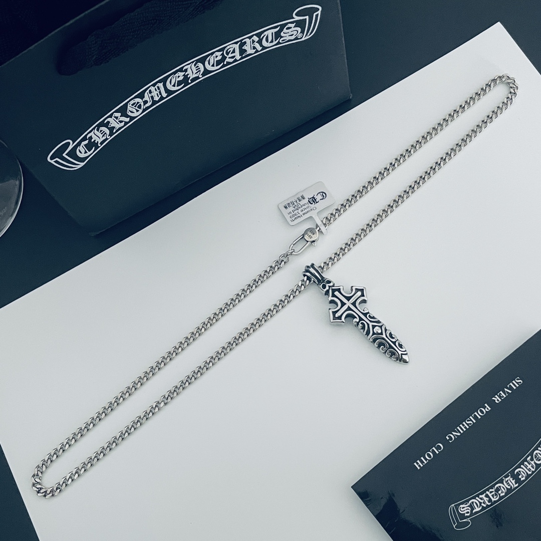 【CHROME HEARTS】クロムハーツ、新しいネックレス万能シンプルファッションオーナメント-BRAND OFF