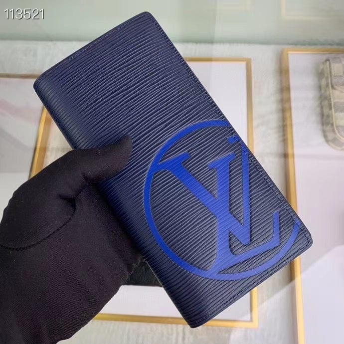 Louis Vuitton ポルトフォイユ ブラザ 長財布 青 M67911-BRAND OFF