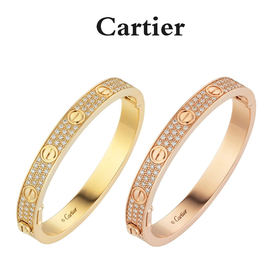 【2026】【Cartier】カルティエ LOVE BRACELET, DIAMOND-PAVED ブレスレット、パヴェダイヤモンド-BRAND OFF