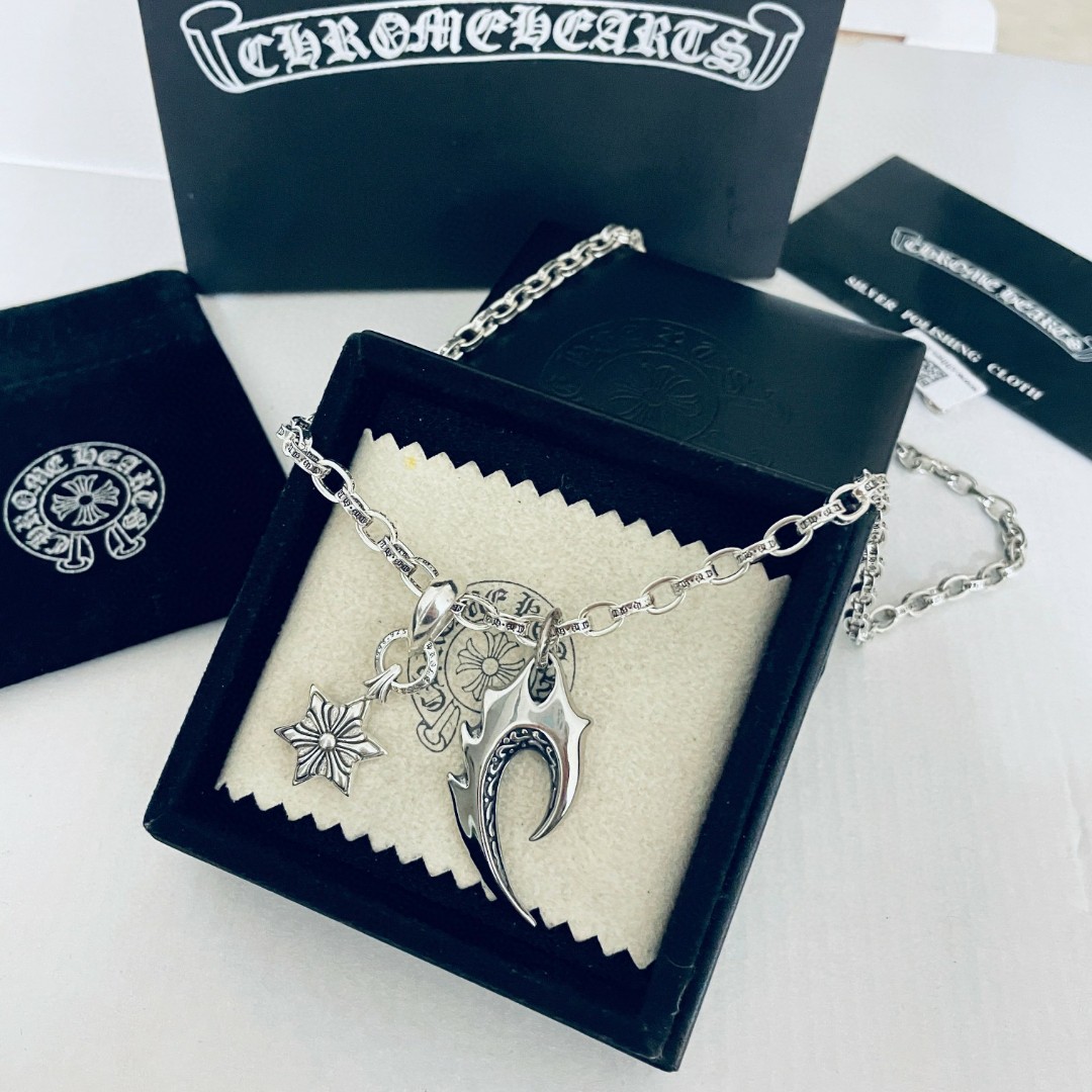 【Chrome Hearts】ネックレス、新しいネックレス万能シンプルファッションオーナメント-BRAND OFF