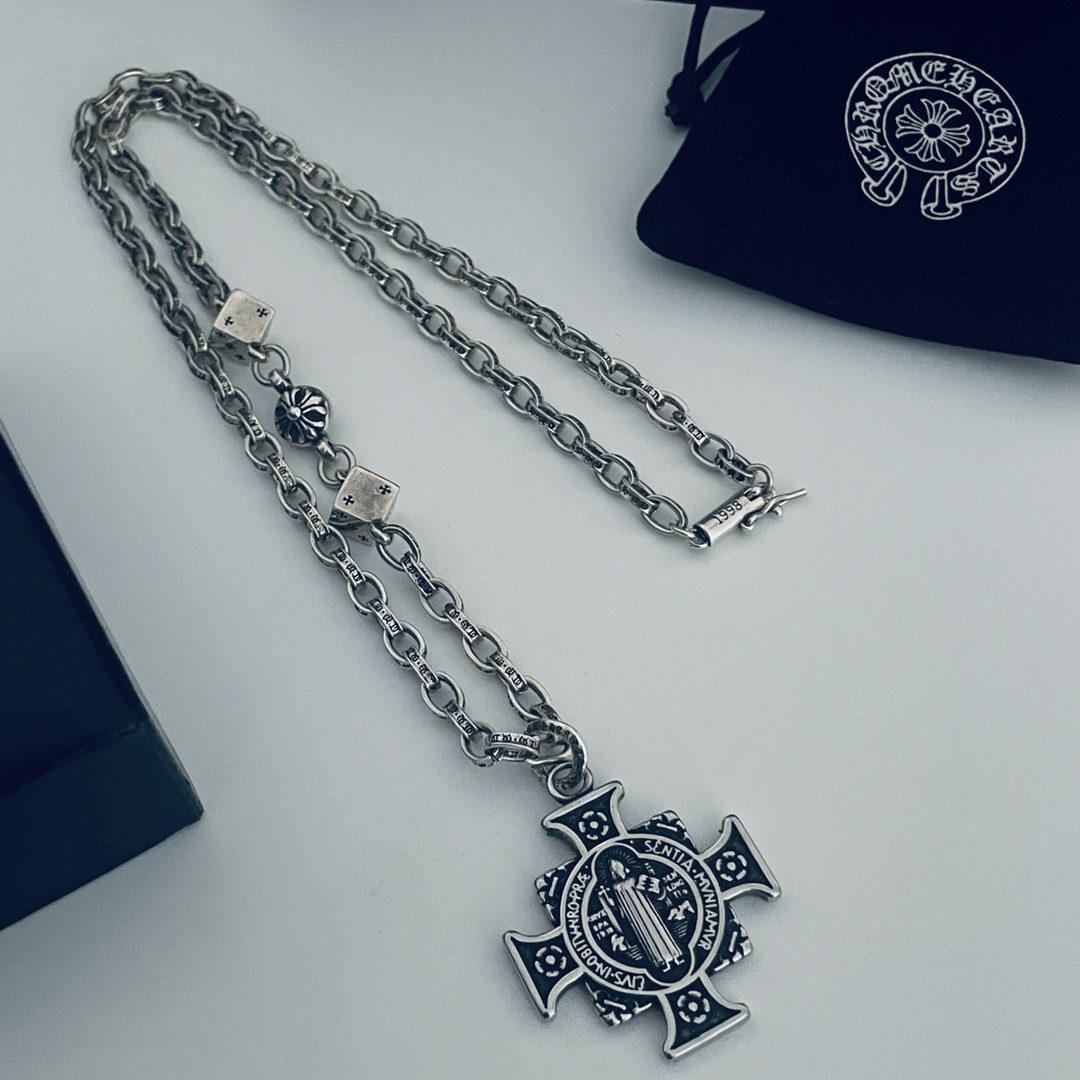 【CHROME HEARTS】クロムハーツ、新しいネックレス万能シンプルファッションオーナメント-BRAND OFF