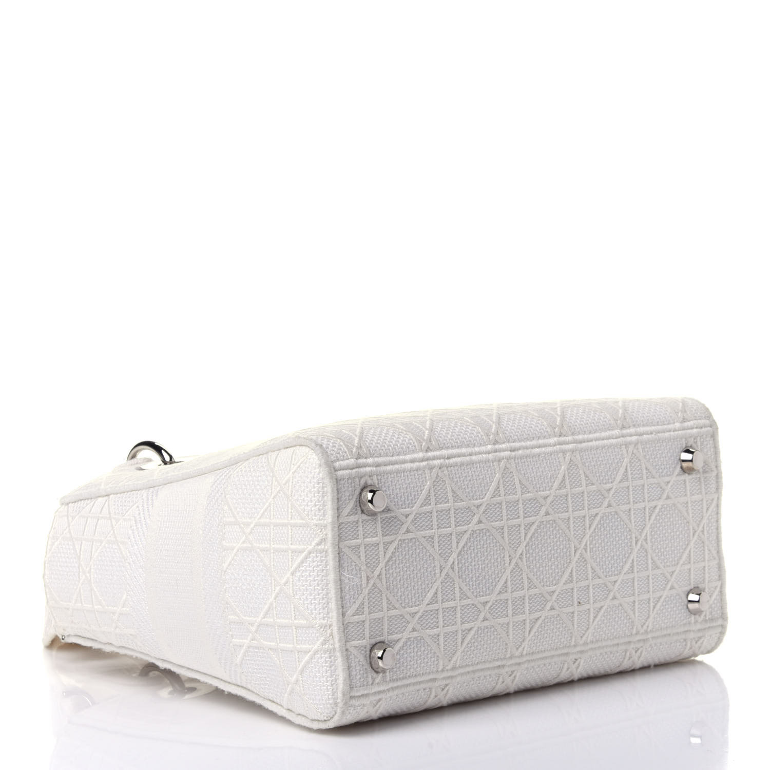 【DIOR】雑誌掲載！完売必至！憧れのMedium Lady D-Lite Bag！ 刺繍キャンバス グレー バッグ-BRAND OFF