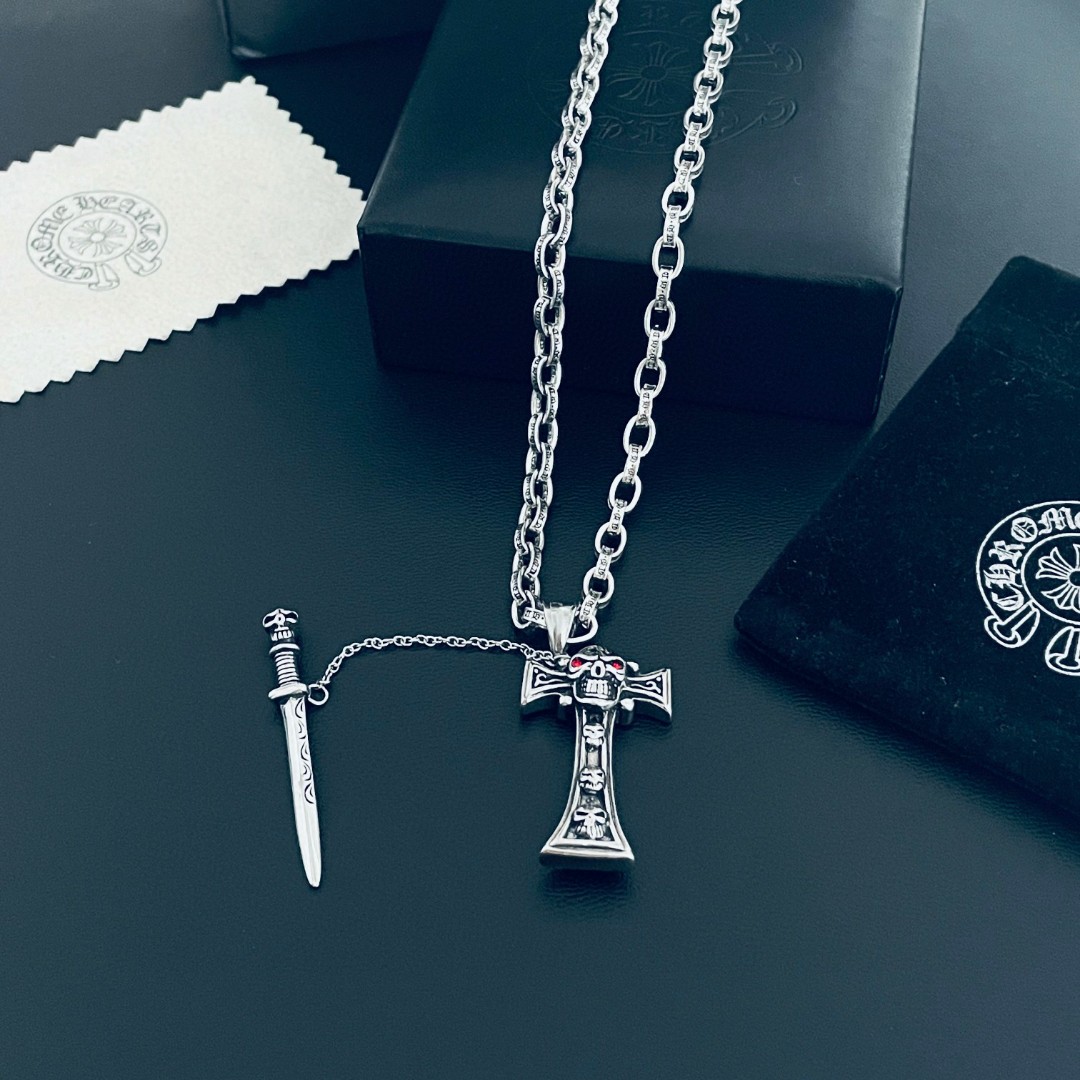 【CHROME HEARTS】ネックレス、新しいネックレス万能シンプルファッションオーナメント-BRAND OFF