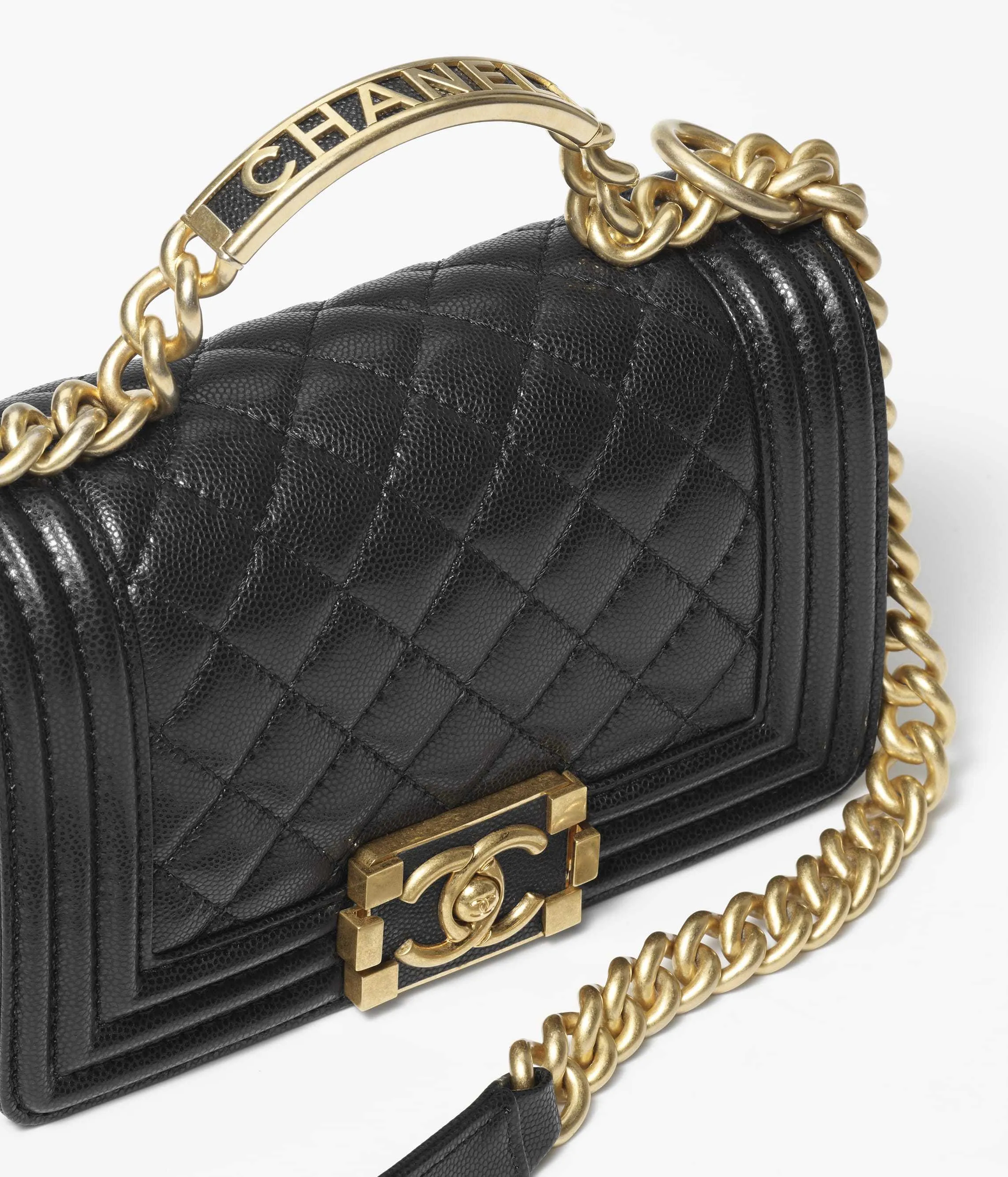 お洒落ハンドルで差が付く★CHANEL BOY CHANEL トップハンドル-BRAND OFF