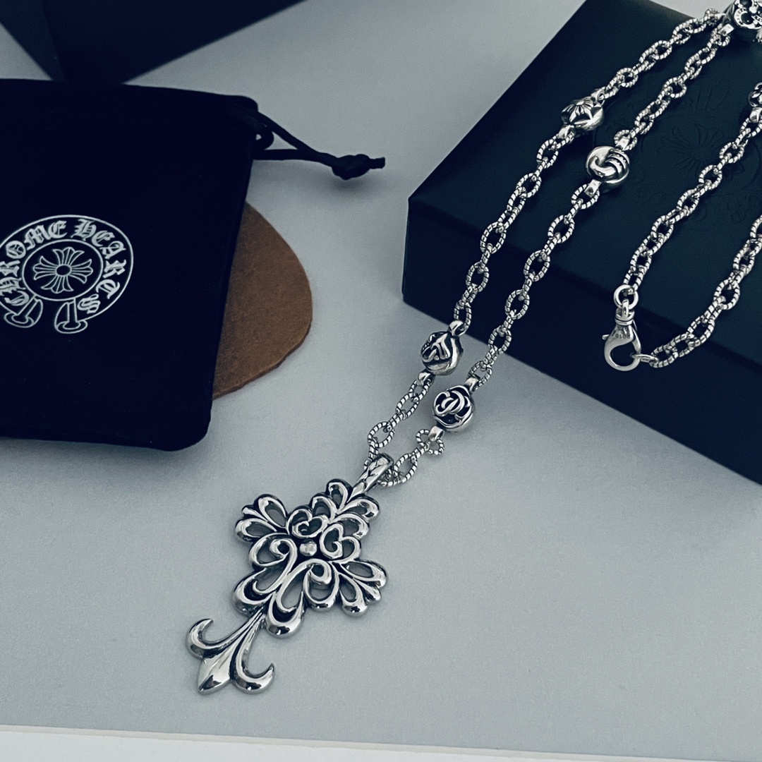 【CHROME HEARTS】ネックレス、新しいネックレス万能シンプルファッションオーナメント-BRAND OFF