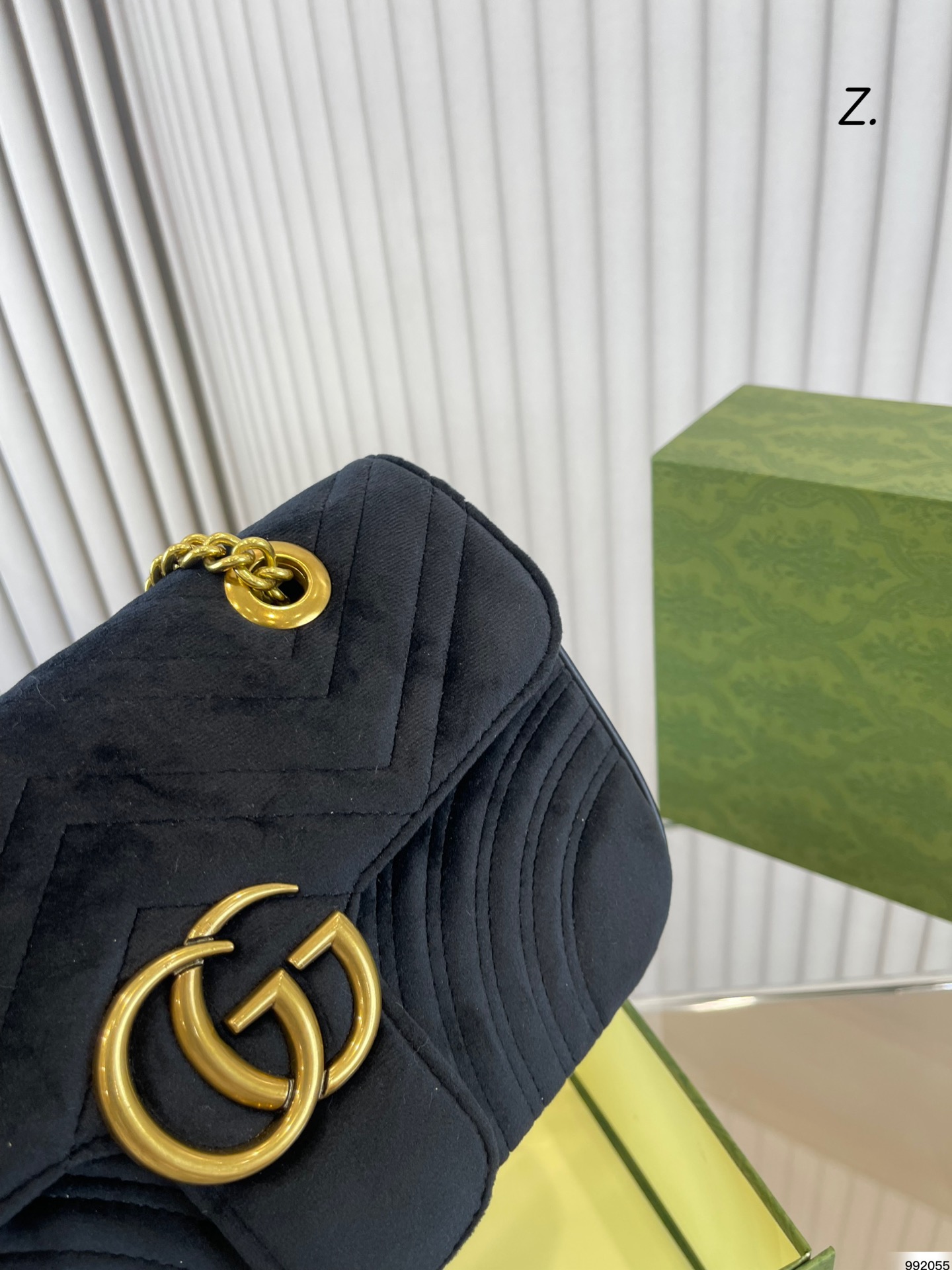 Gucciベルベットバッグ GG Marmontクラシックハンドバッグ-BRAND OFF