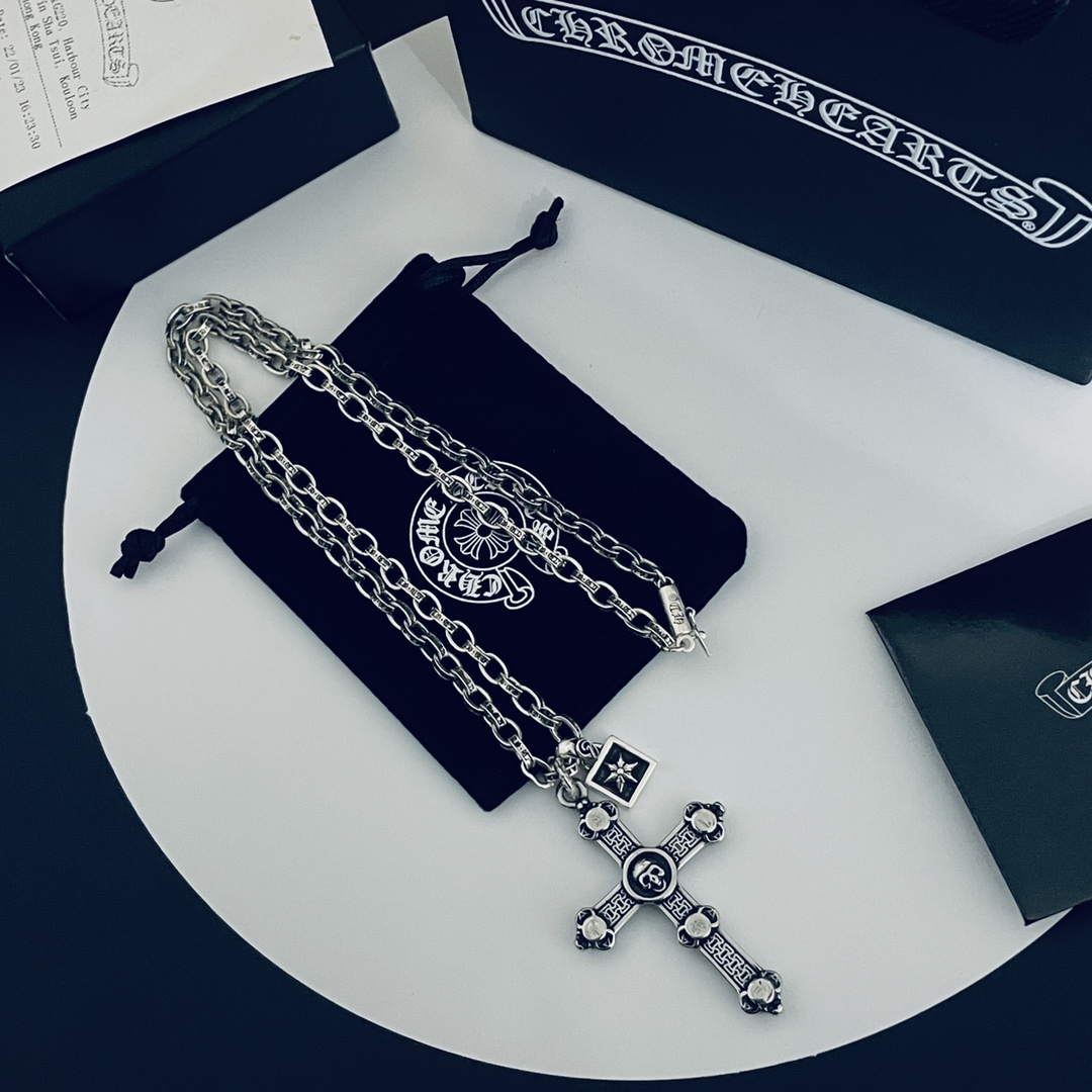 【CHROME HEARTS】クロムハーツ、新しいネックレス万能シンプルファッションオーナメント-BRAND OFF