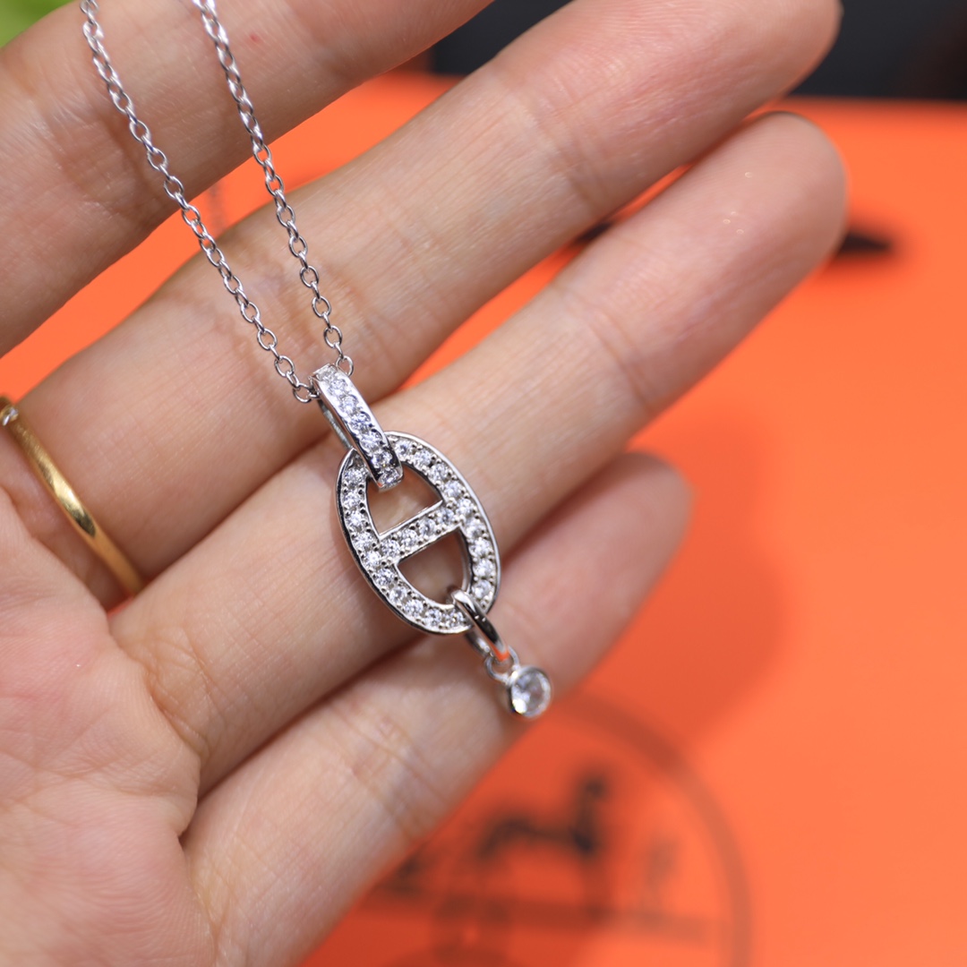 【2026】【HERMES 】ネックレス、新しいネックレス万能シンプルファッションオーナメント-BRAND OFF